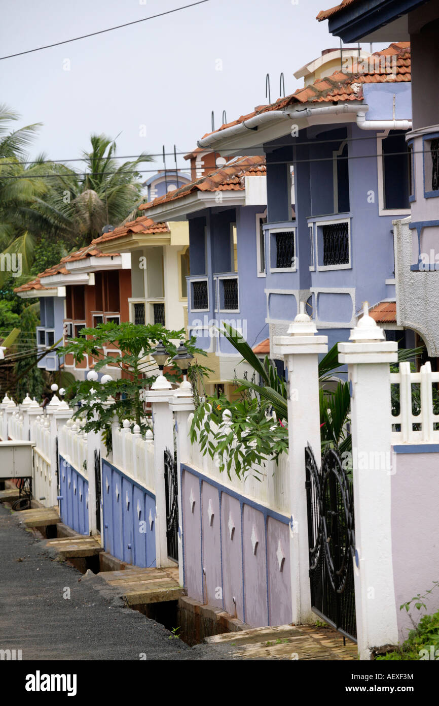 Modern Goan architecture Sapna Harmony in outskirts of Margao India is