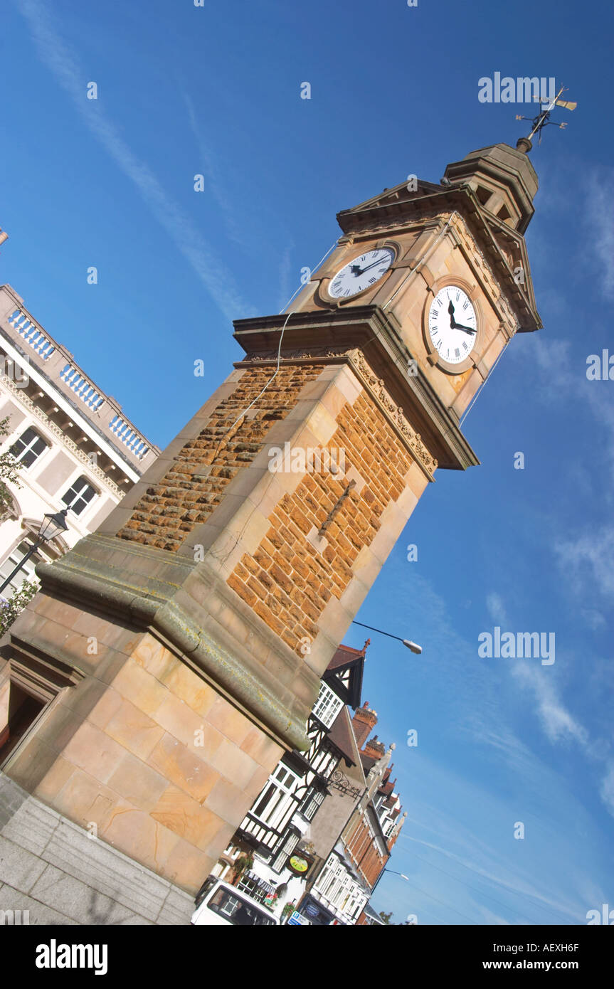 The Clock Tower Rugby Town Centre UK Stock Photo Alamy