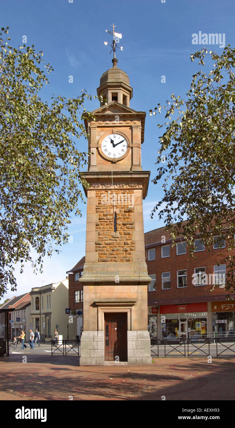 The Clock Tower Rugby Town Centre UK Stock Photo 4495762 Alamy
