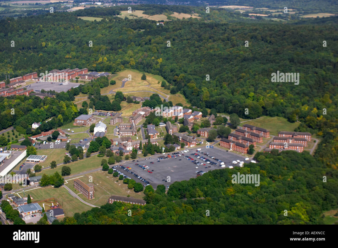 Aerial view of RAF Halton Bucks Stock Photo Alamy