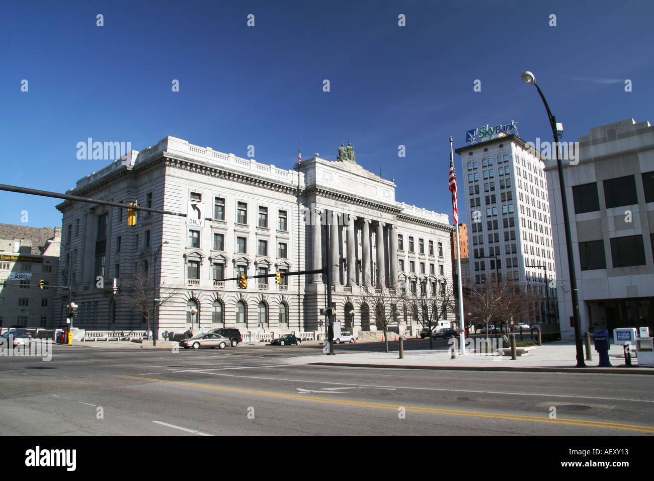 Mahoning County Courthouse Also Sky Bank Building formerly Mahoning National Bank Youngstown Ohio USA Stock Photo