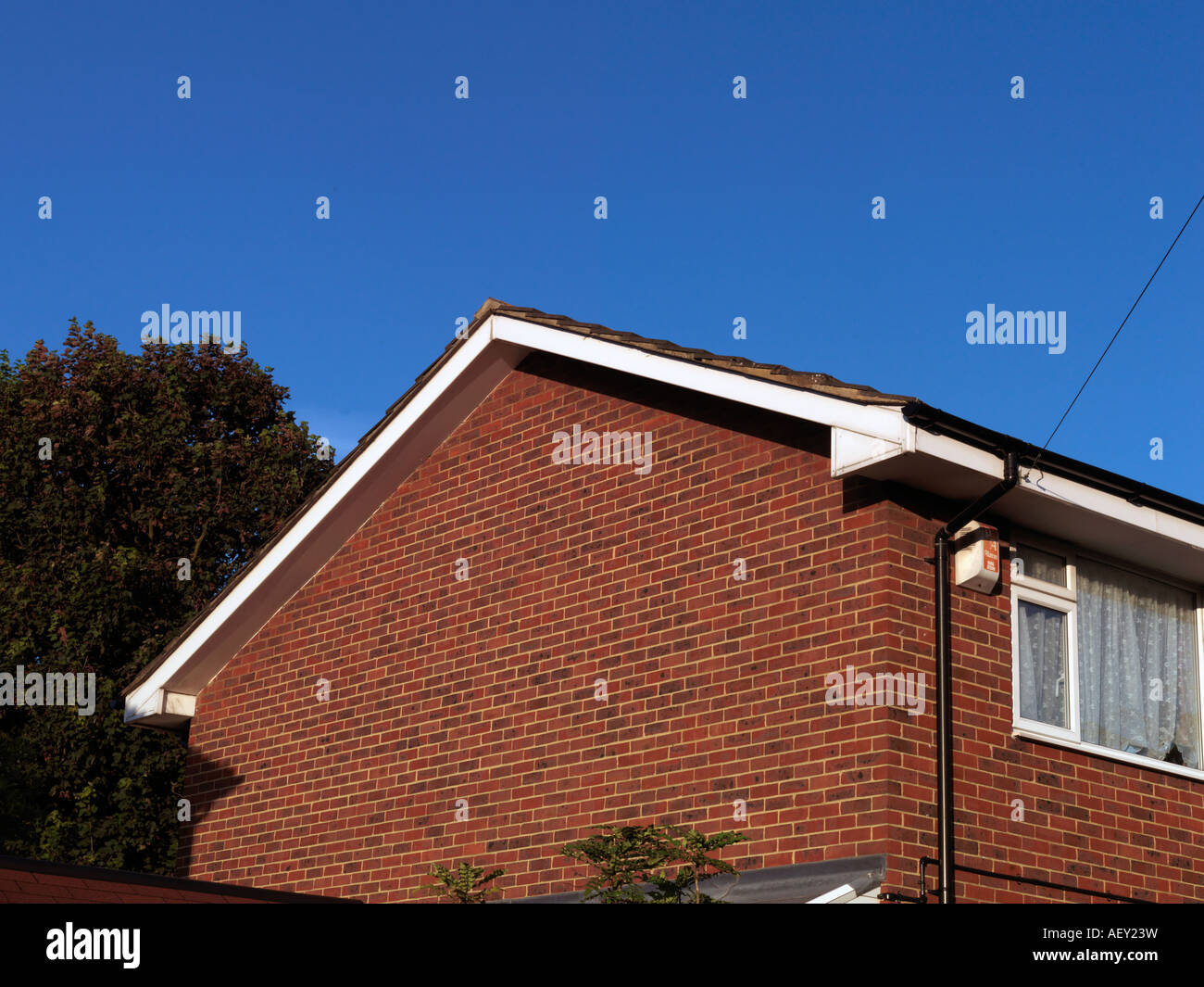 Gable End of House Stock Photo