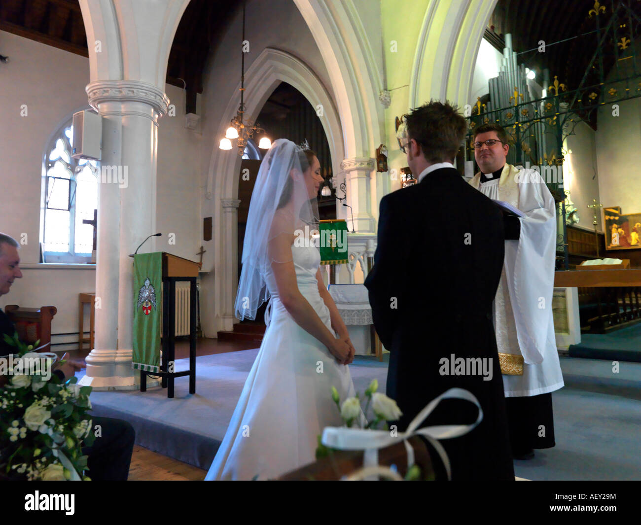 Wedding priest bride and groom hires stock photography and images Alamy