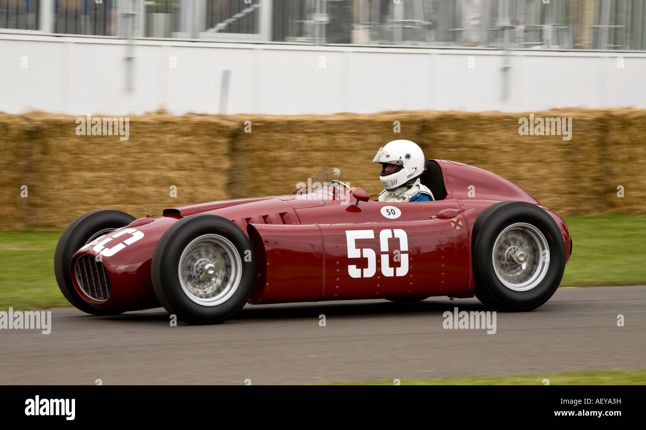 1954 type Lancia D50A GP car at Goodwood Festival of Speed, Sussex, UK. Stock Photo