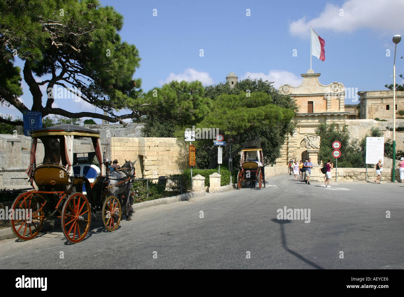 Malta Mdina Stock Photo