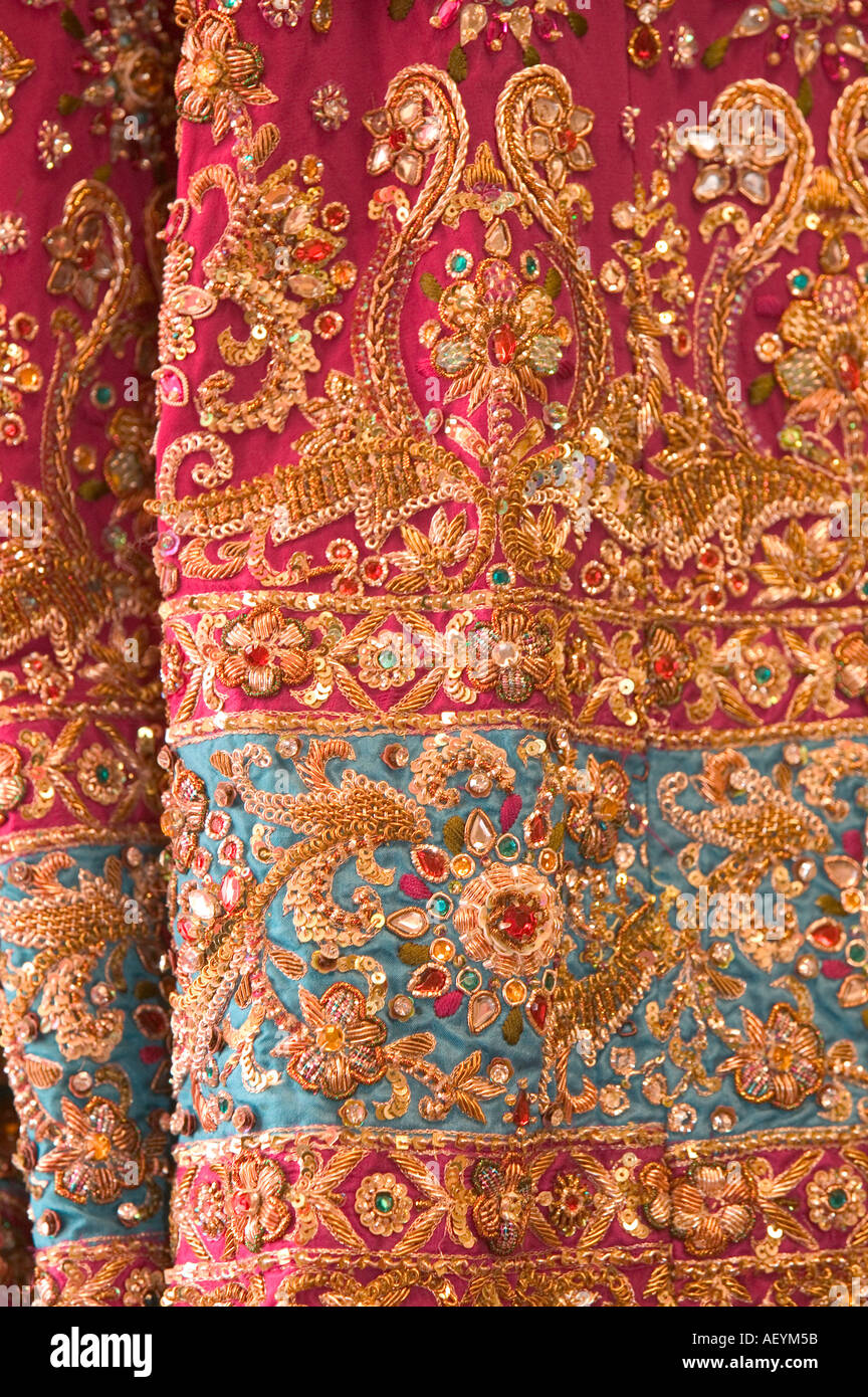 Indian fabric for sale in the Bollywood store in Bradford West