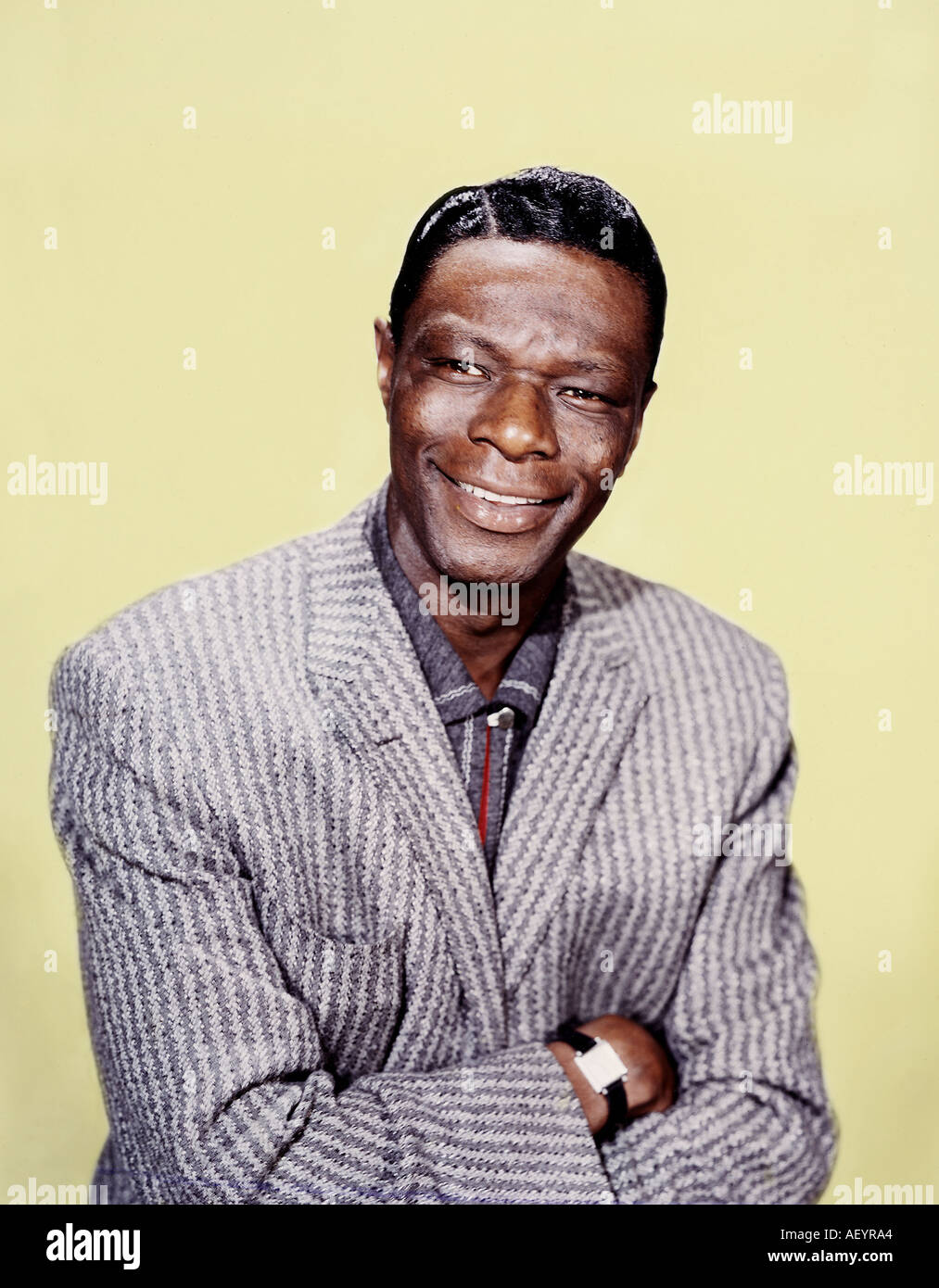 NAT KING COLE (1919-1965) American singer about 1964 Stock Photo