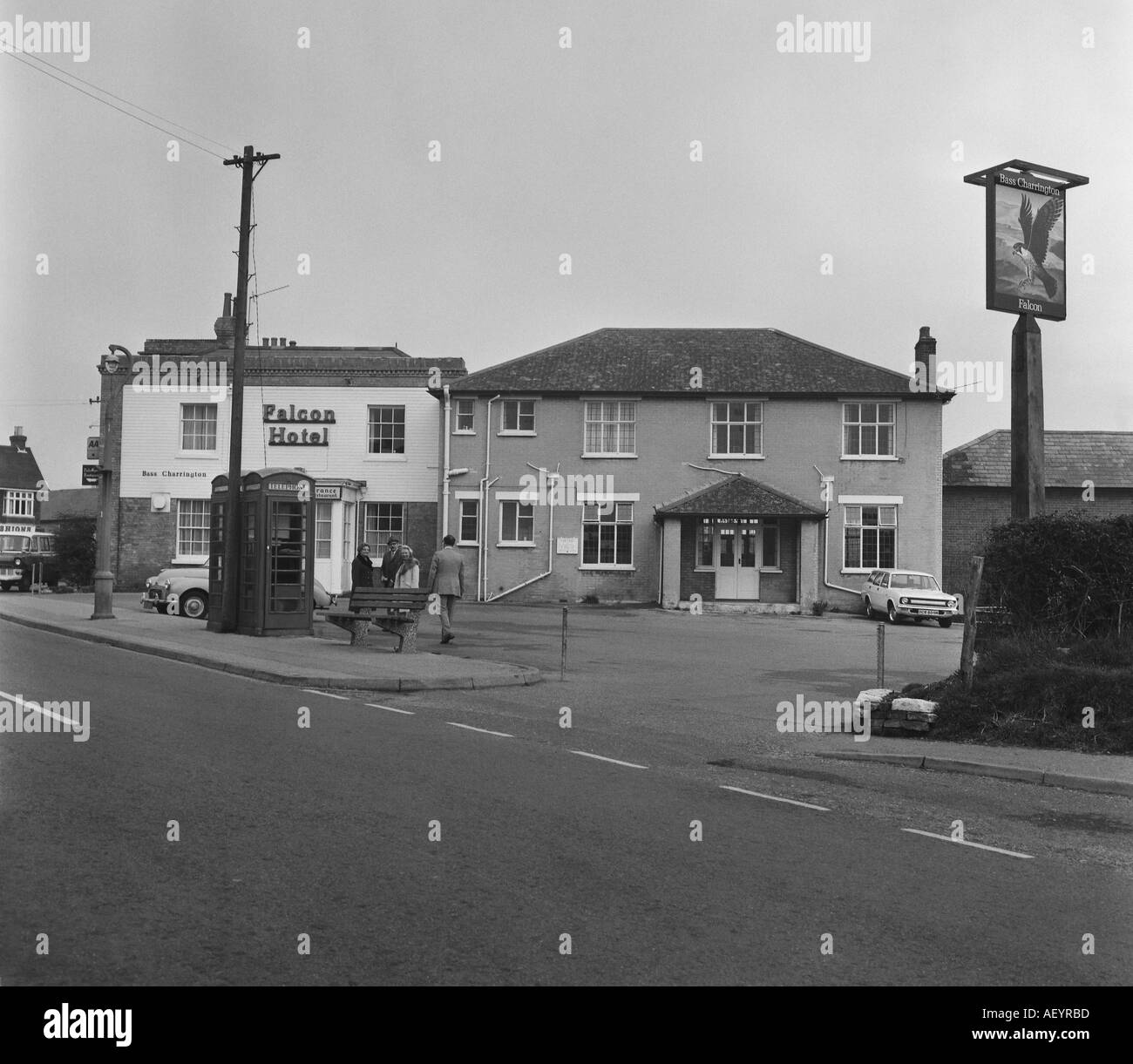 falcon hotel fawley hampshire 1974 in 6x6 number 0063 Stock Photo