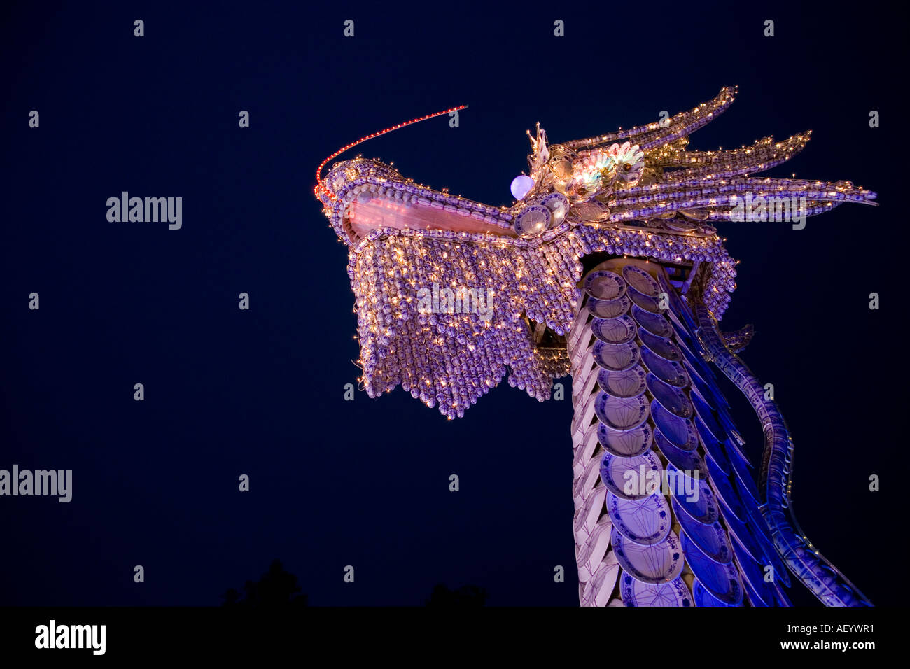 Ceramic dragon head lantern at the Asia Lantern Carnival 2006, Malaysia