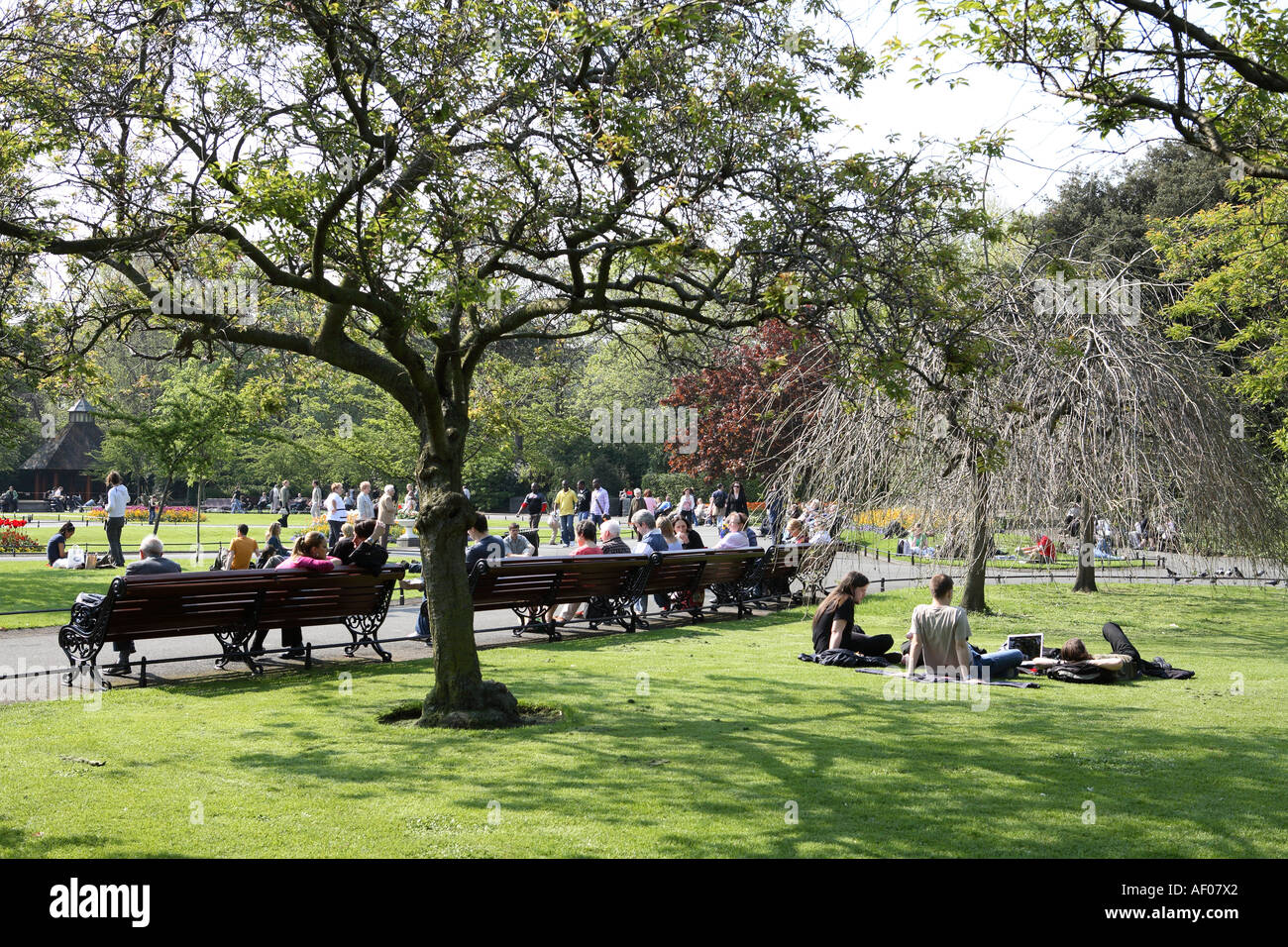 Hot sunny day park hi-res stock photography and images - Alamy