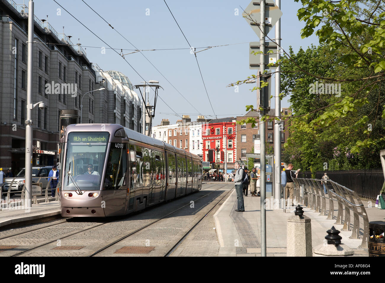 The Luas, St Stephens Green, Dublin Stock Photo