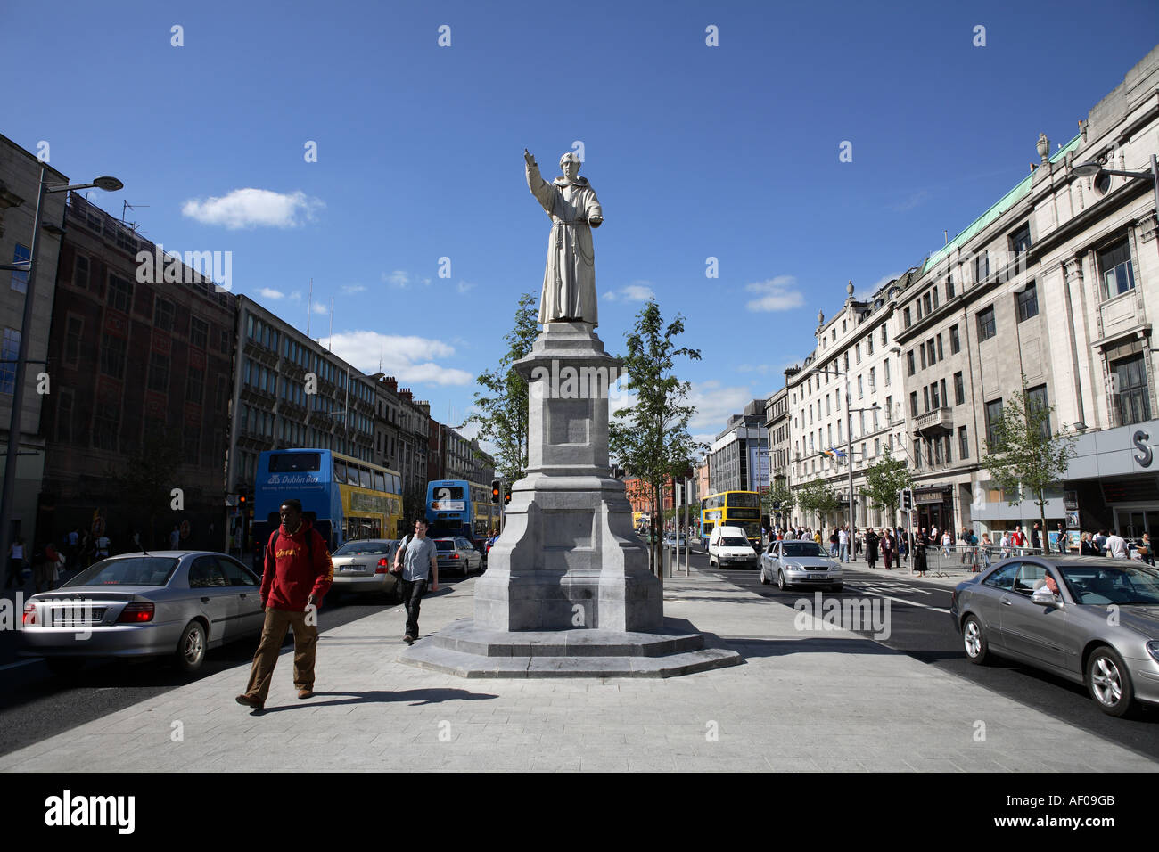 Father Matthew Statue O'Connell Street Dublin Stock Photo Alamy