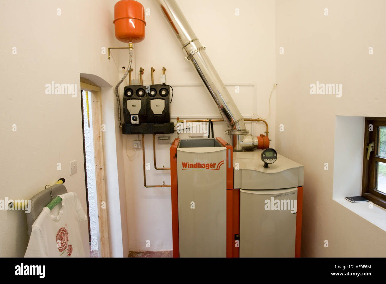 Wood pellet boiler hi-res stock photography and images - Alamy