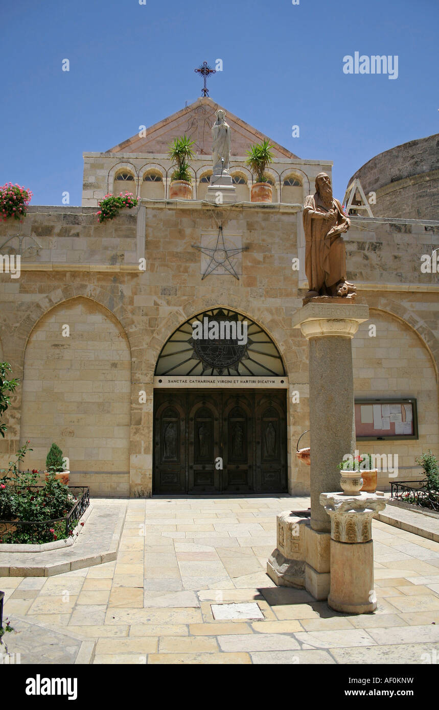 nativity church door bethlehem west bank palestine israel Stock Photo