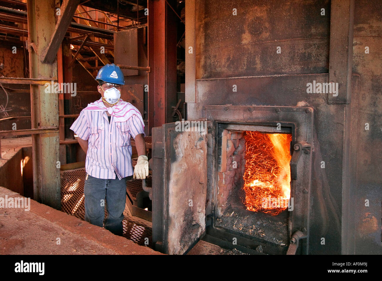 Sugar processing plant in Hawaii Stock Photo