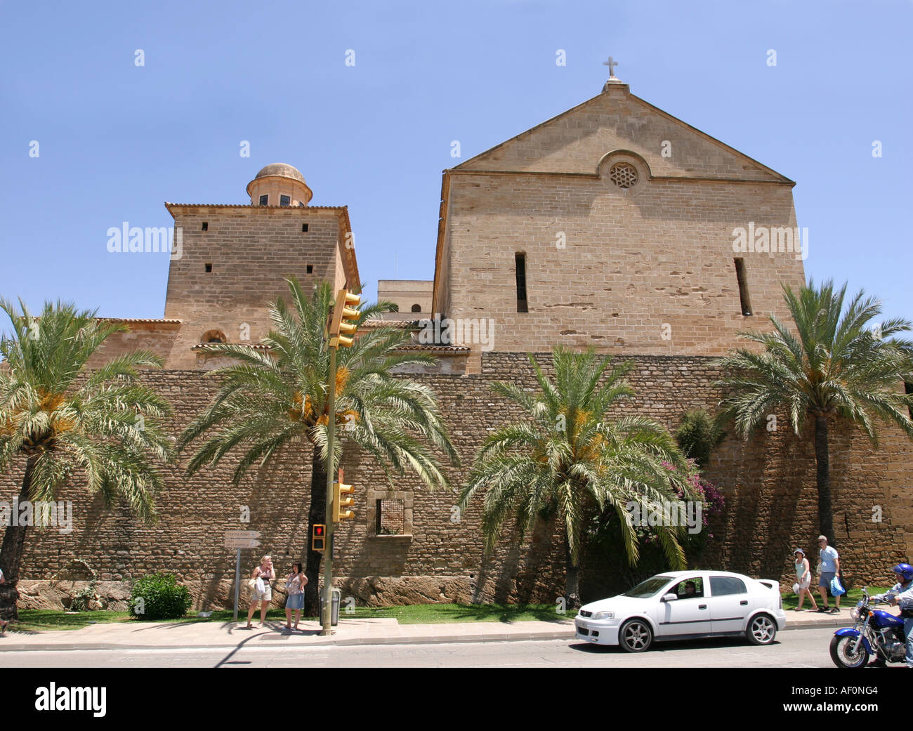 The Sant Jaume church at the old town of Alcudia Mallorca Spain The church was built in 1892 by architect Joaquin de Pavia Stock Photo