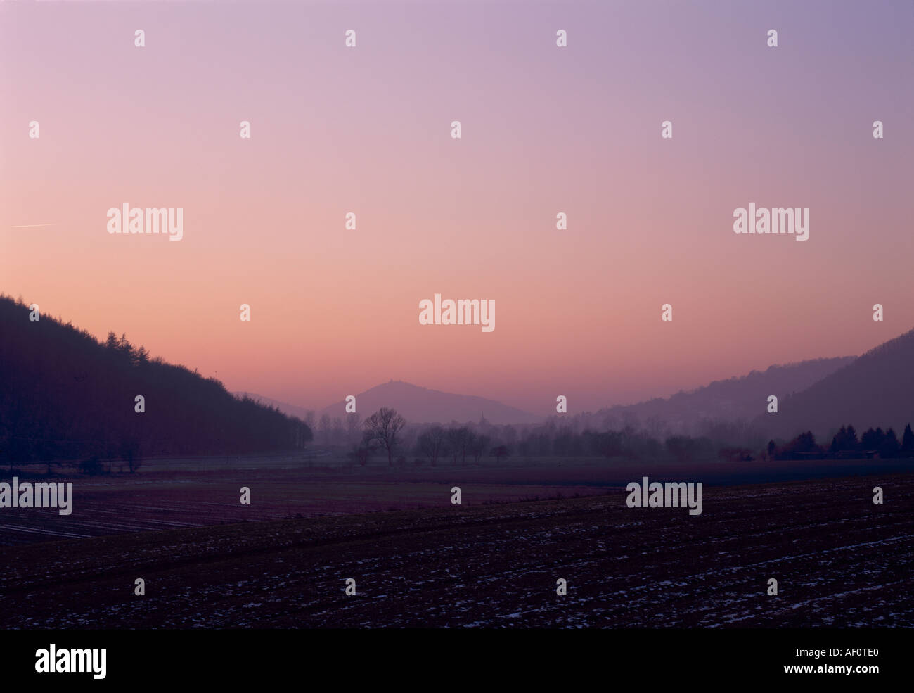 Wanfried (Umgebung), Landschaft Stock Photo