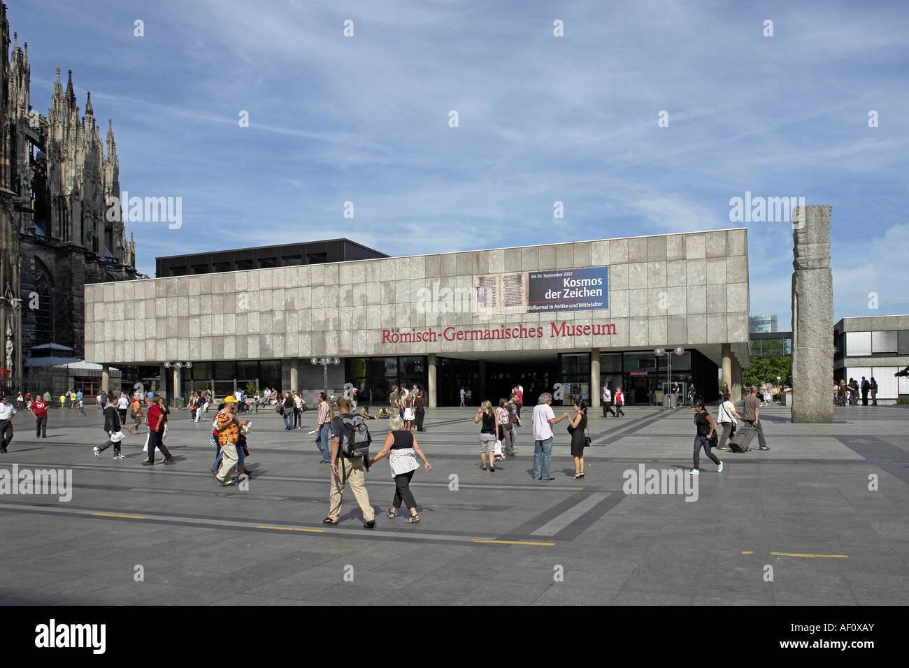 Romisch-Germanisches Museum frontage Roncalliplatz in the centre of Cologne Germany Stock Photo