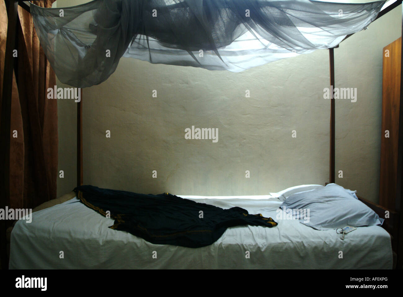 A bed in a hotel in Khulna, Bangladesh Stock Photo Alamy