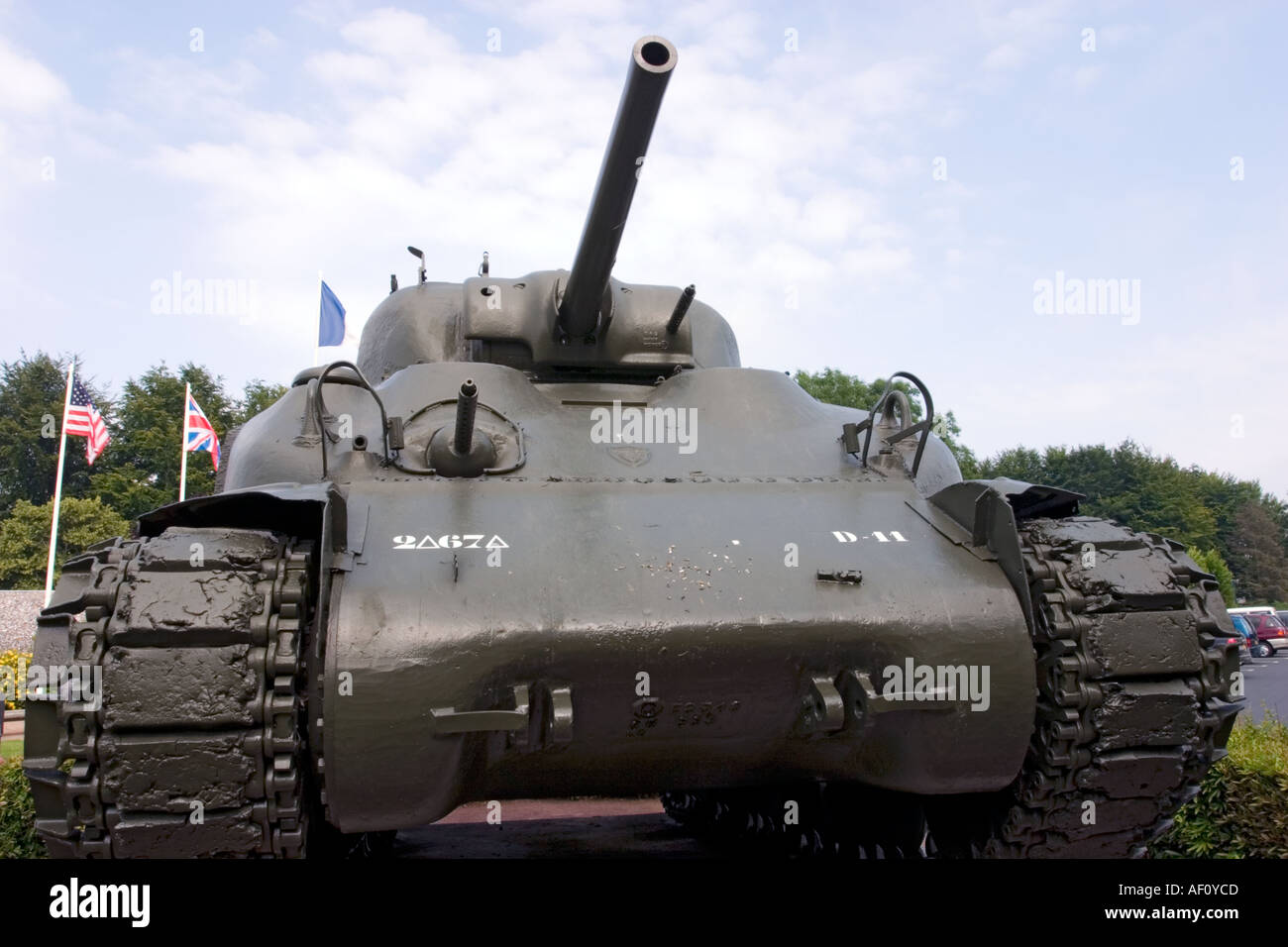 American Sherman WW2 Tank Stock Photo