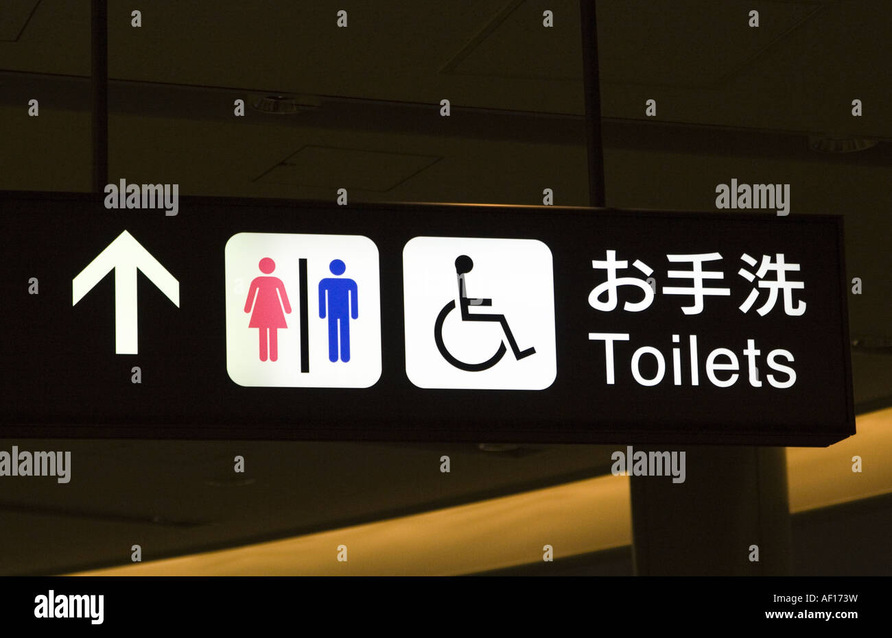 Toilets sign Stock Photo: 13797660 - Alamy