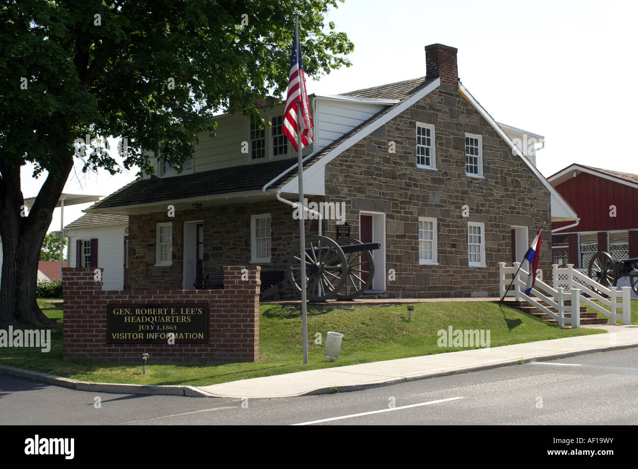Gen Robert E Lee s Headquarters at Gettysburg Pennsylvania PA Stock