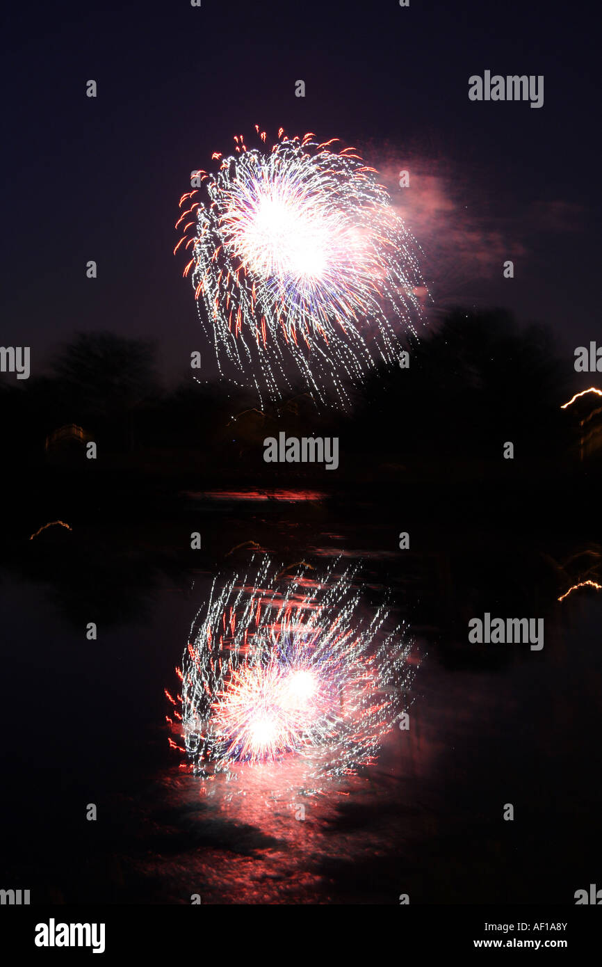 Fireworks. July 4th. Naperville Stock Photo Alamy