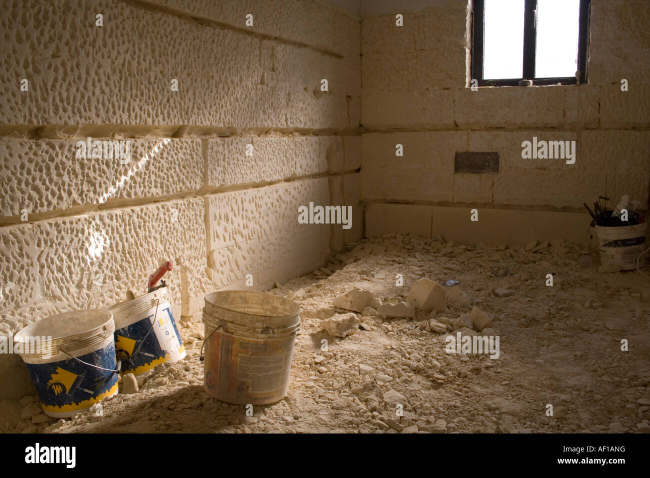Bathroom Renovation In A Stone House Stock Photo 13798875 Alamy