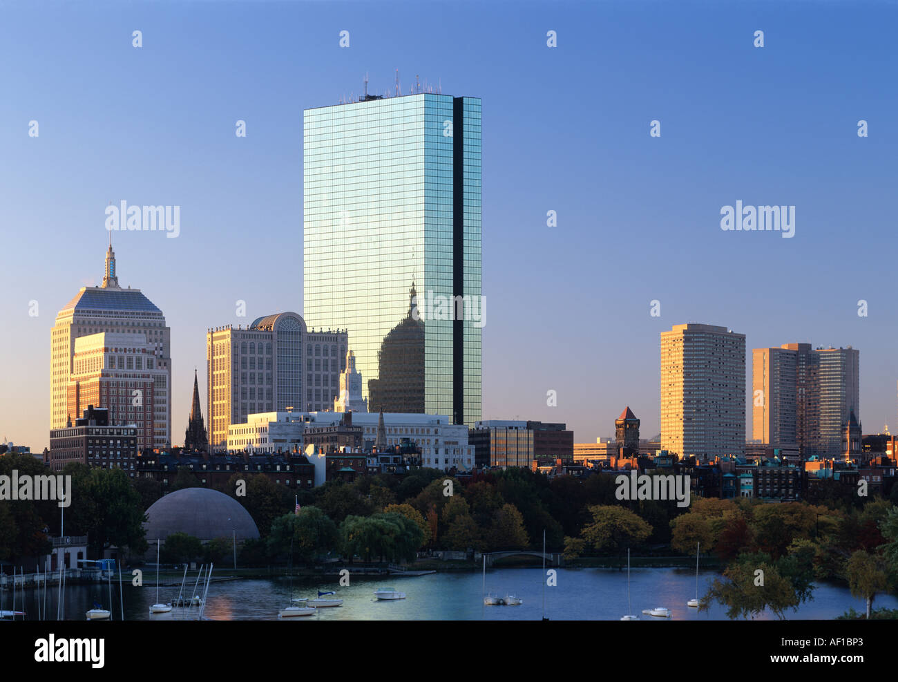 Boston skyline, Massachusetts, USA Stock Photo