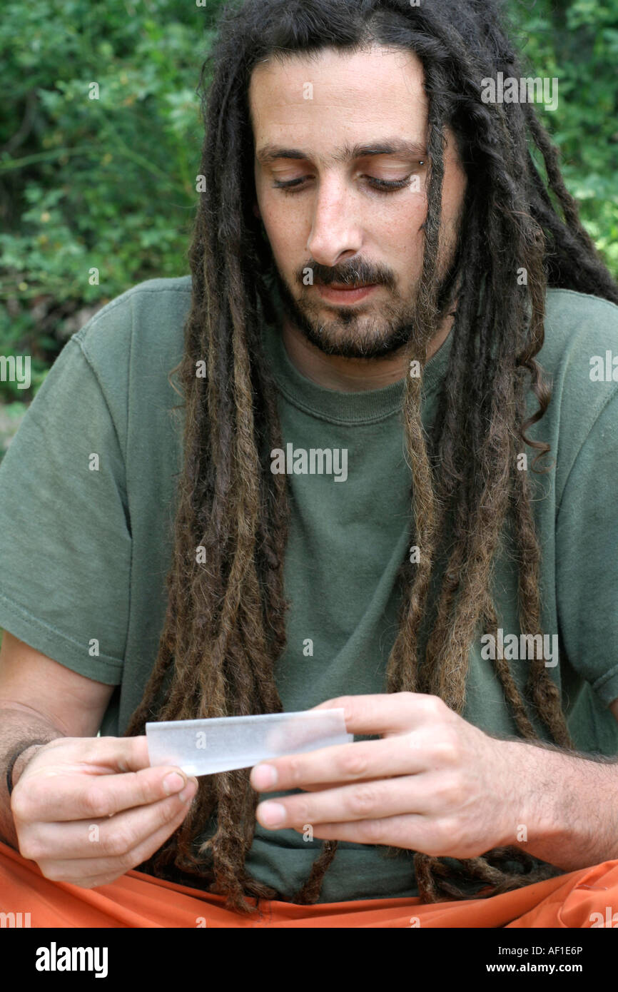 Cannabis smoking hippy hires stock photography and images Alamy