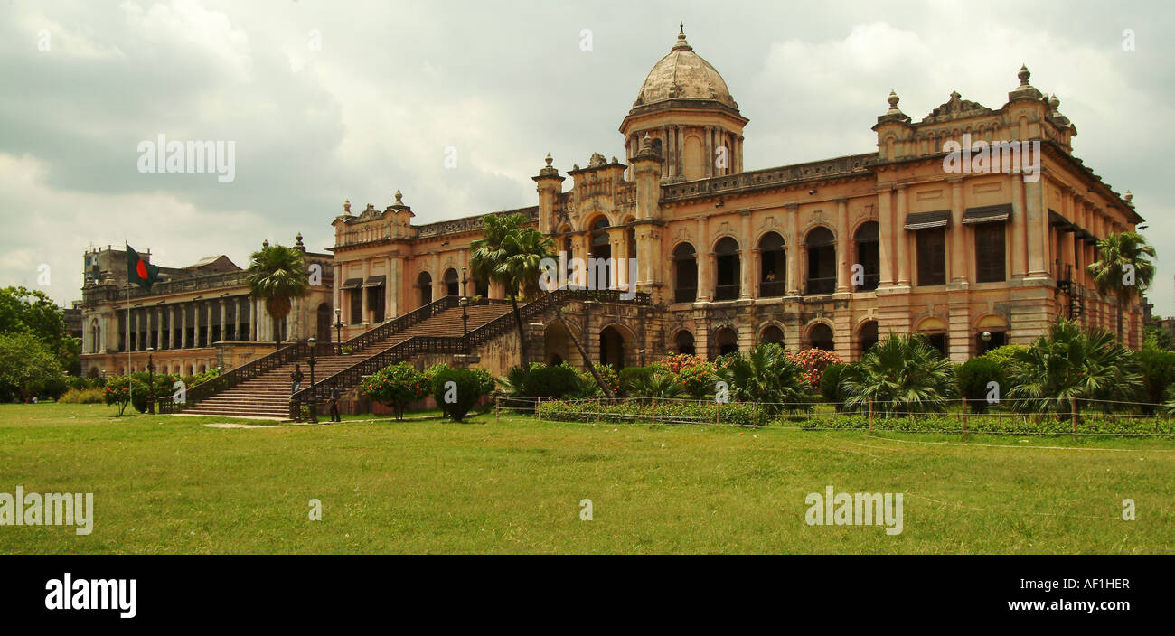 The Pink Palace, Ahsan Manjil, in Old Dhaka, Bangladesh. Stock Photo