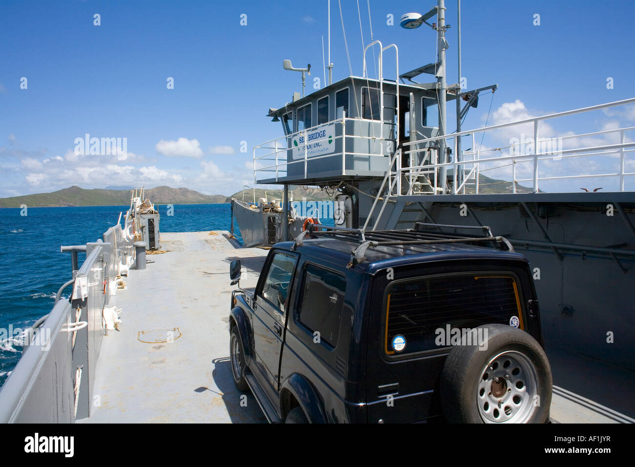 The new St.Kitts to Nevis car ferry Stock Photo Alamy