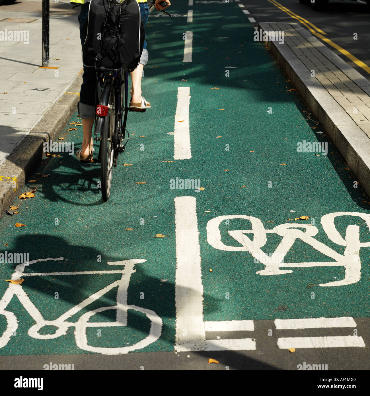 Speeding cyclist cycle lane hires stock photography and images Alamy