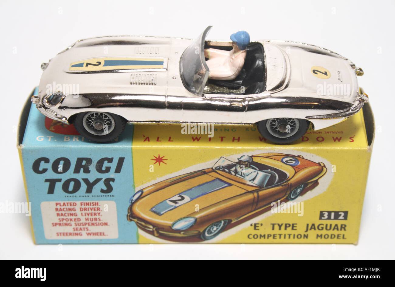 Corgi E Type Jaguar Stock Photo - Alamy