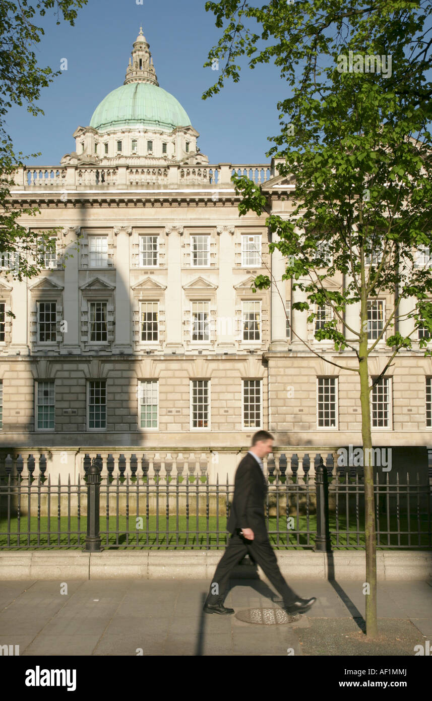 Belfast City Hall, Donegall Square, Northern Ireland. Stock Photo