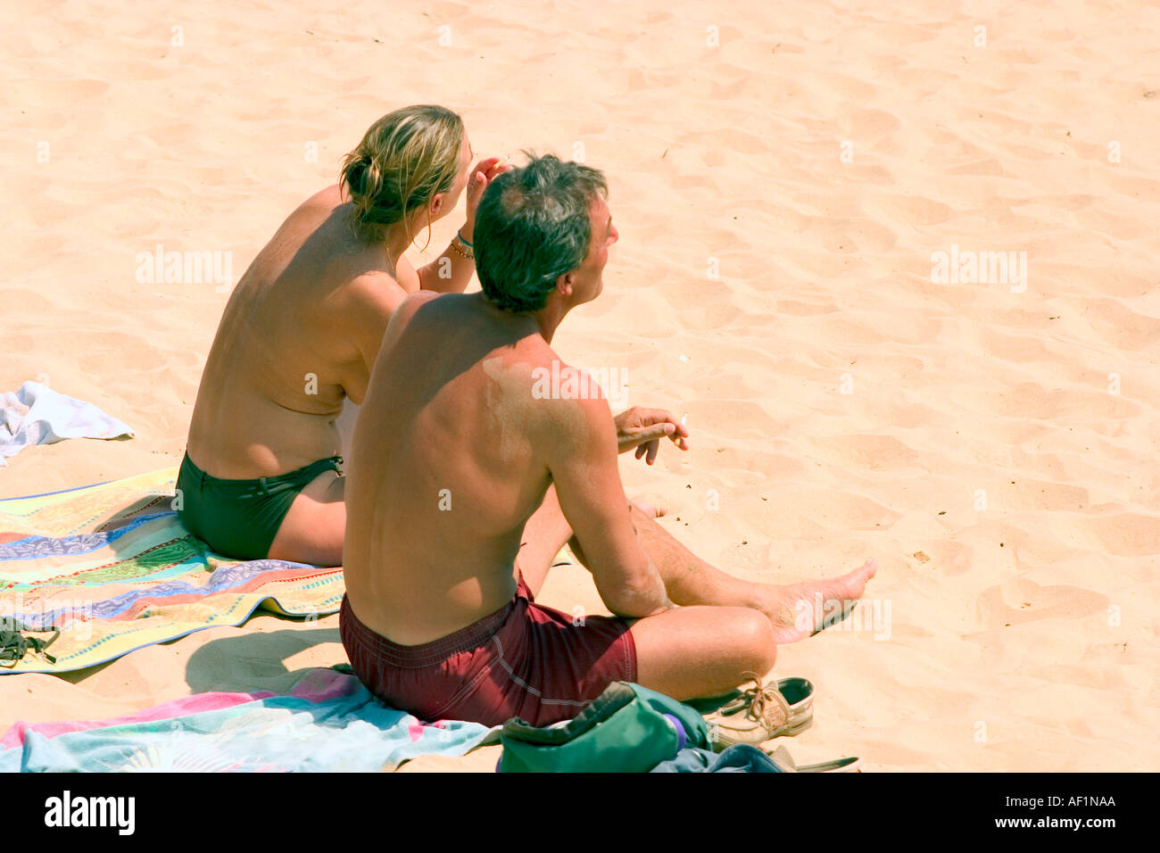 Couple nude beach Girls in