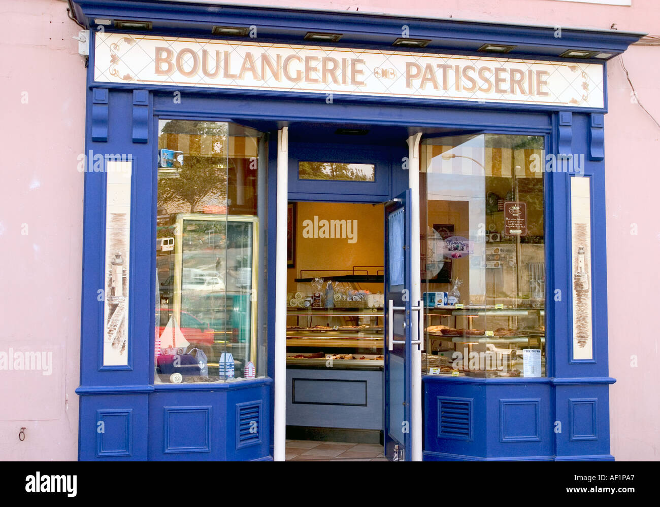 bakery sign shop in france Stock Photo Alamy