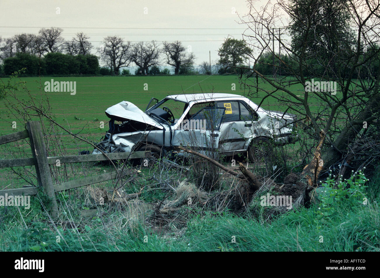 Destroyed wrecked wreck crash crashed hi-res stock photography and ...