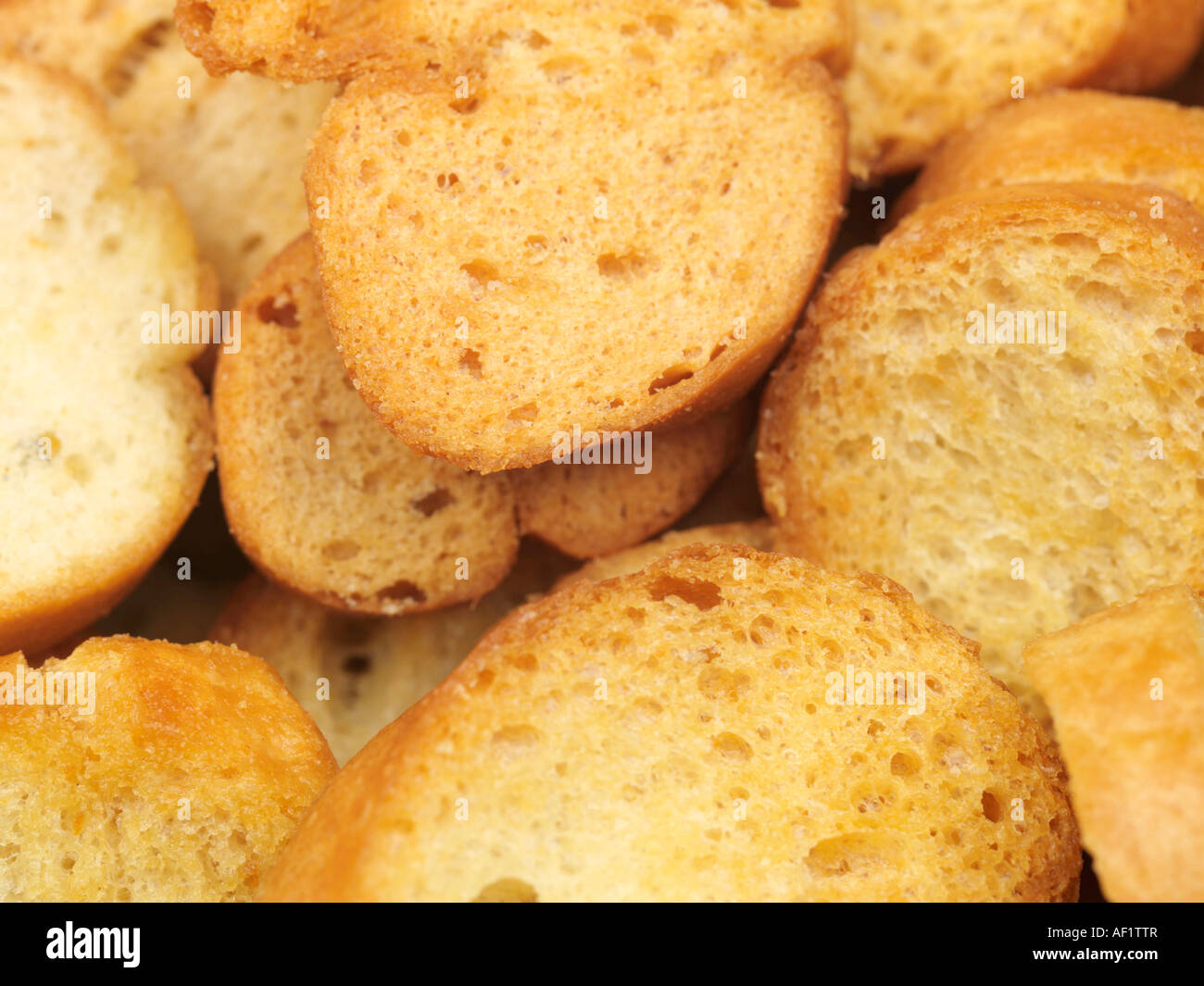 French Bread Croutons Stock Photo Alamy