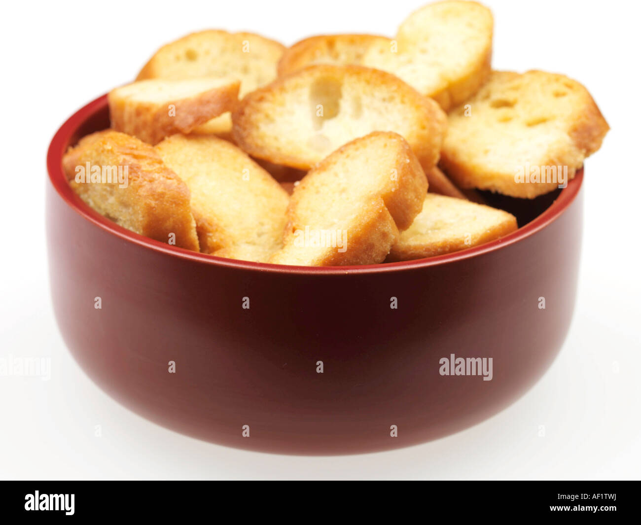 French Bread Croutons Stock Photo Alamy