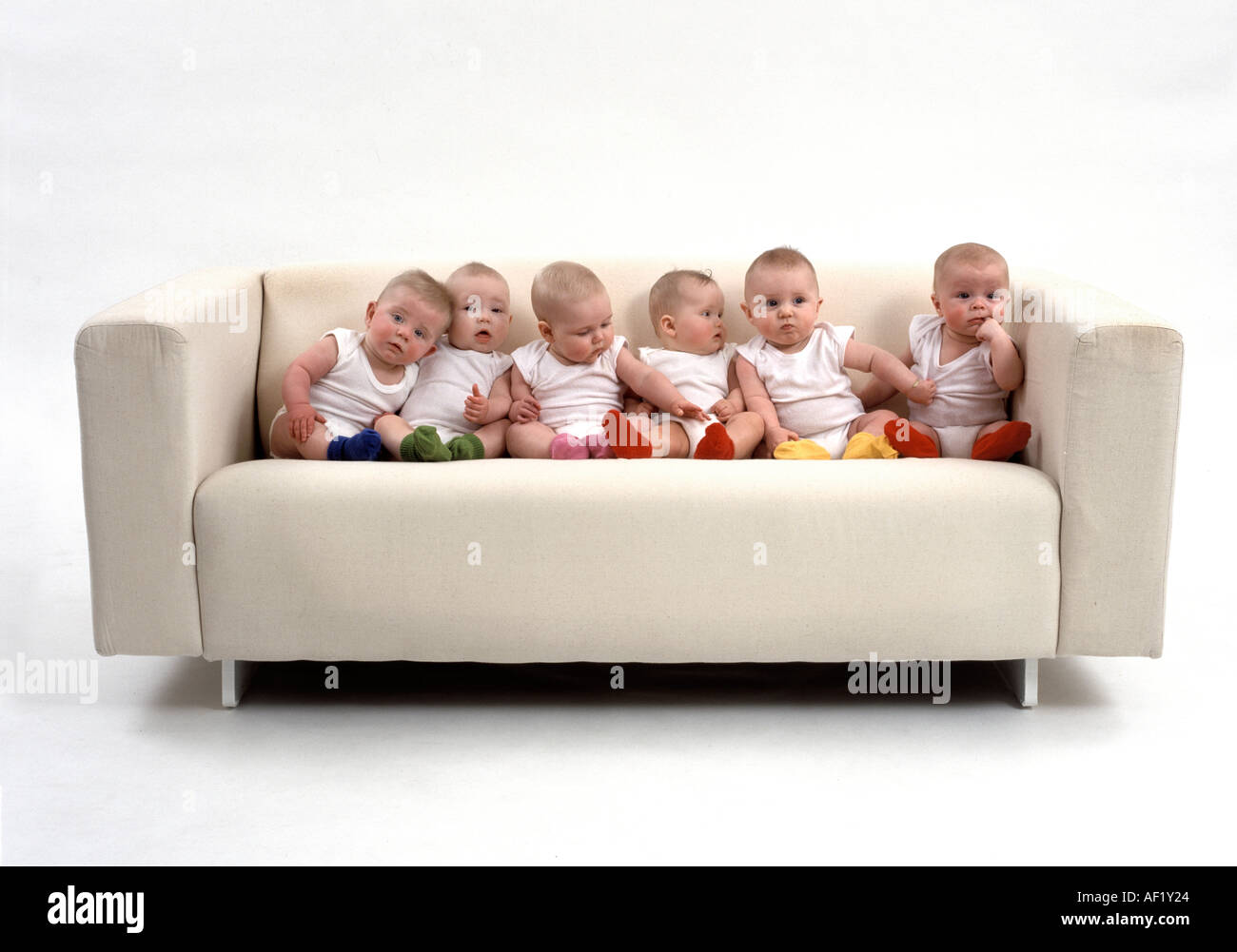 baby sitting couch