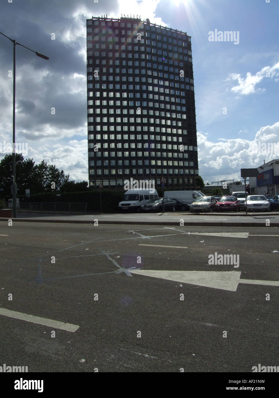 Office tower block in North London , Wembley / stonebridge Park Stock Photo