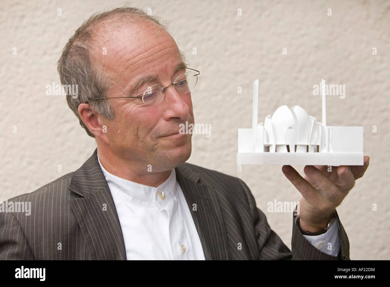 Paul Boehm, architect of the new central mosque in Cologene, Germany Stock Photo