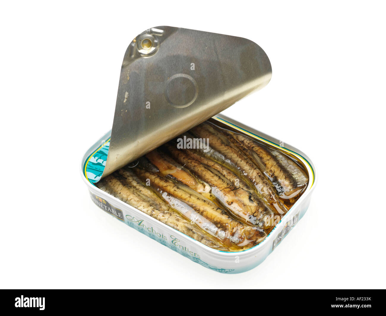 Canned Anchovies Stock Photo Alamy