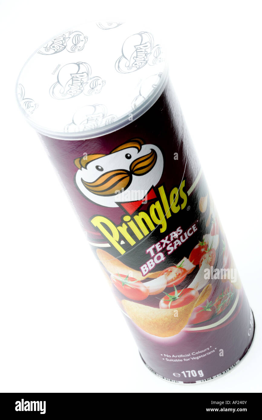 Texas bbq barbecue sauce crisps pringles tub snack hi-res stock photography  and images - Alamy