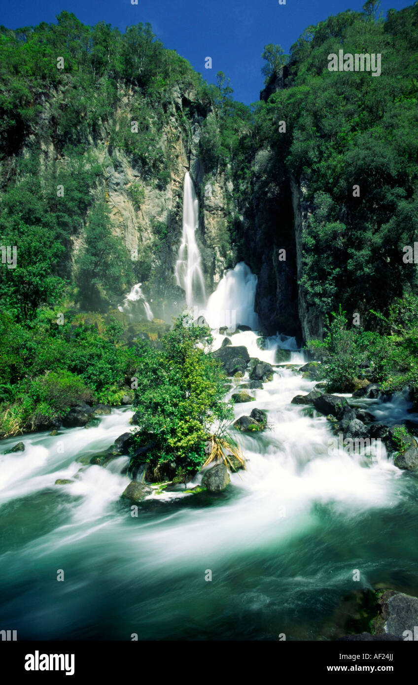 New Zealand Waterfall Stock Photo