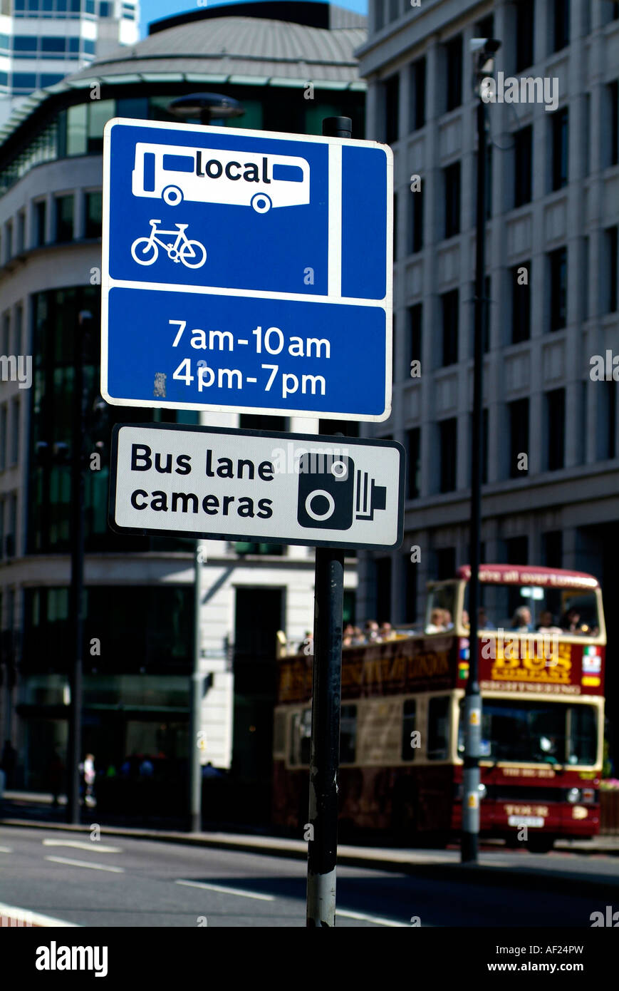 london-bus-lane-signs-stock-photo-alamy