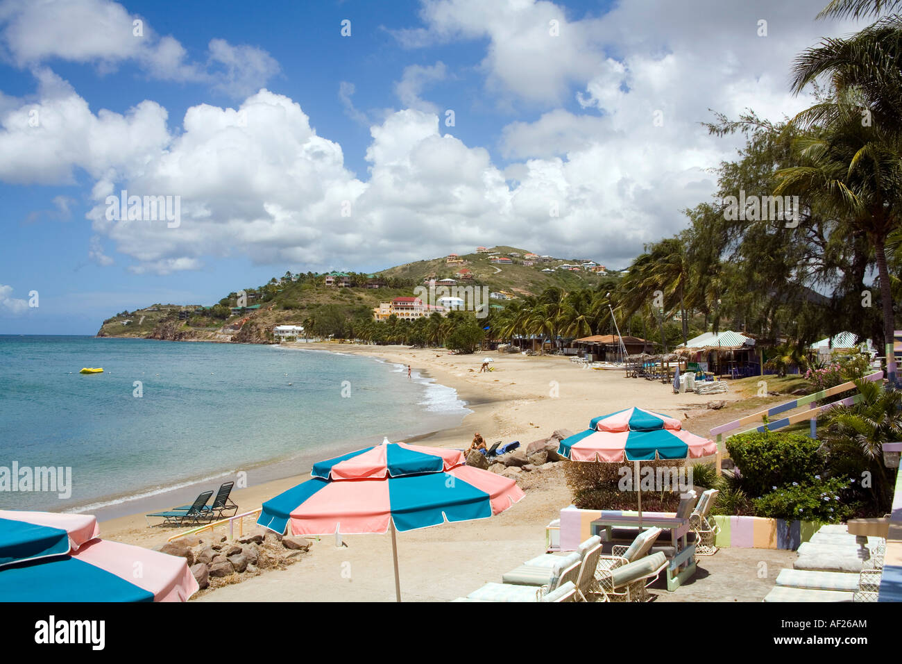 St Kitts in the Caribbean Timothy Beach Frigate Bay Stock Photo