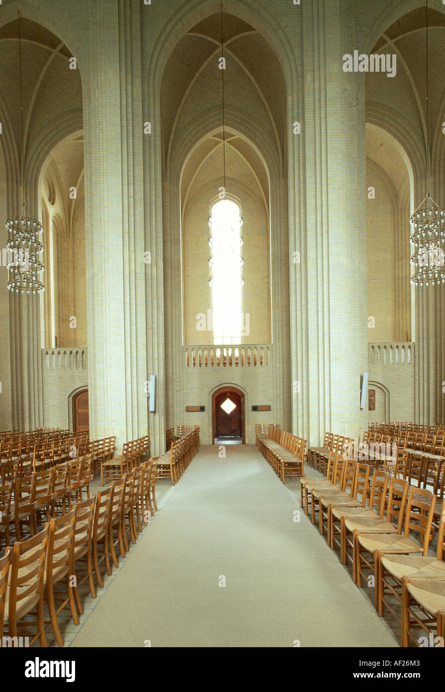 The Grundtvig Kirke, Copenhagen, 1921 - 1940. Architect: Peder Jensen-Klint Stock Photo