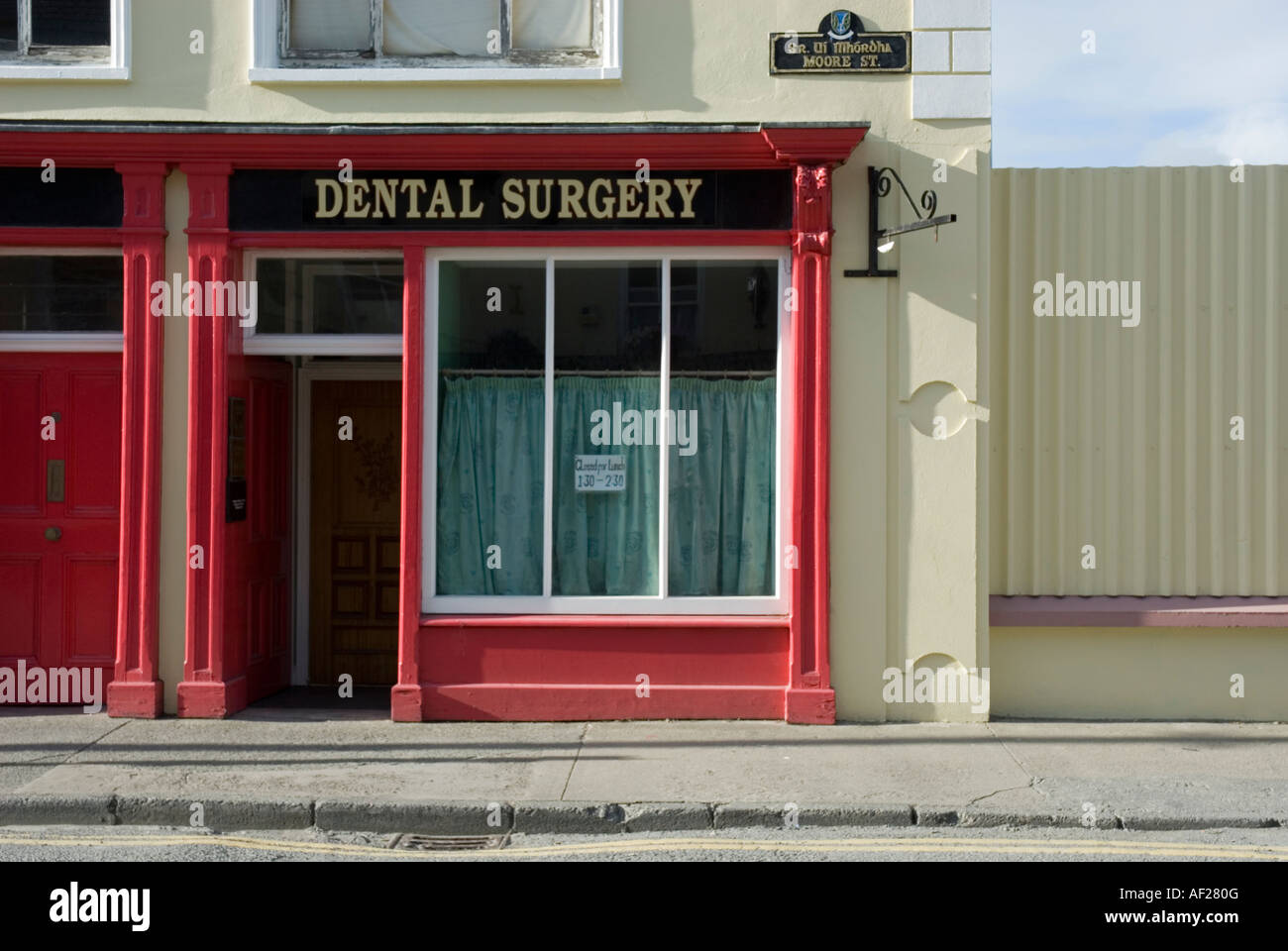 exterior of dentist surgery in Ireland Stock Photo